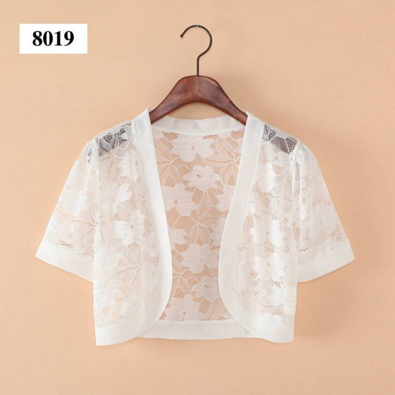 Picture of Selected fashion summer new short-sleeved chiffon shawl lace cardigan short coat thin elegant women's clothing