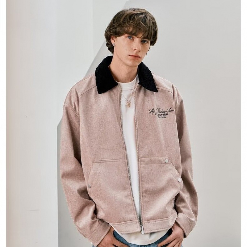 Picture of LBLAB Suede Jacket Unisex cleanfit American Retro Top Spring and Autumn Detroit Jacket