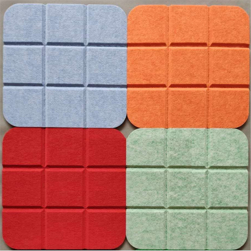 Picture of Cross-border polyester fiber color Jiugongge felt board soundproof sound-absorbing board kindergarten school classroom display board