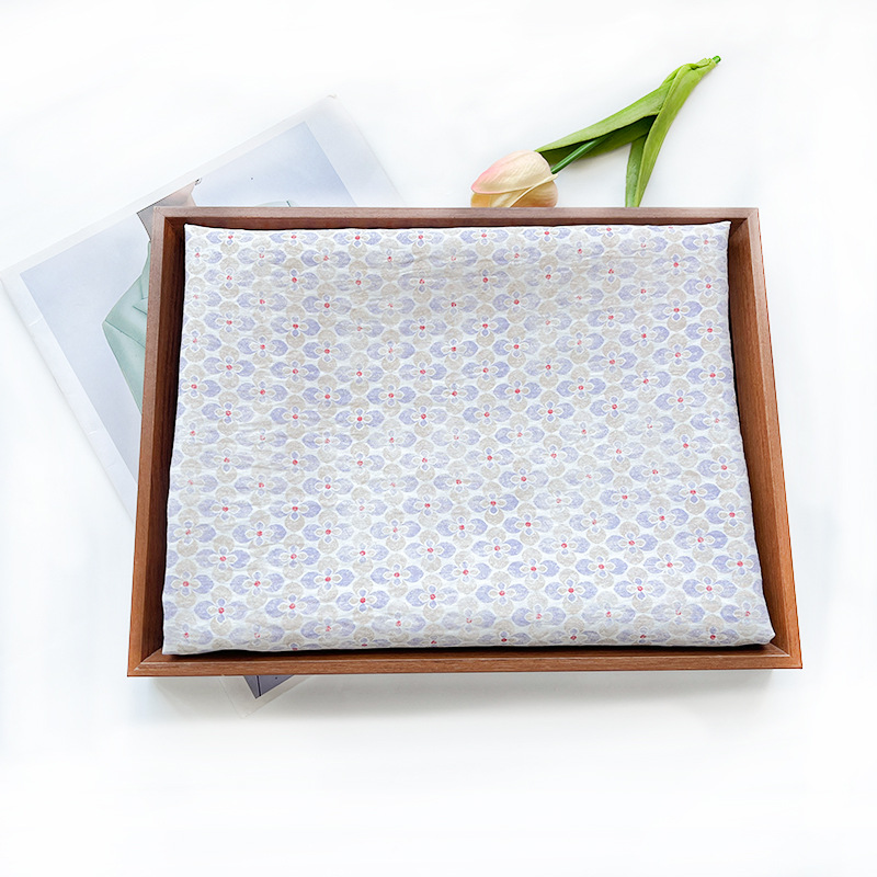 Picture of New Chinese-style Digital Printing Fabric Group Flower Small Floral Brocade Cotton Fabric Cheongsam dress Top Hanfu Fabric