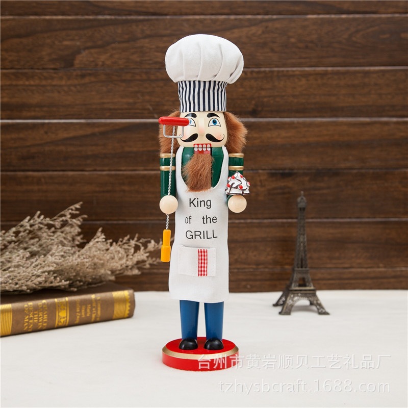 European-style kitchen decoration 38CM new nutcracker soldier puppet Christmas gift cross-border new exotic products