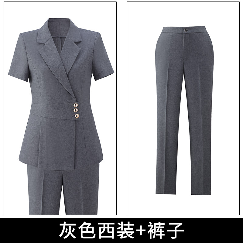 Picture of High-end professional suit suit women's summer fashion temperament goddess Fan Sales Department hotel front desk work clothes formal wear