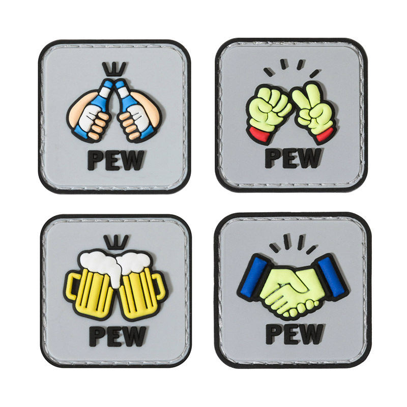 New PVC Badge Good Friends Friends Good Brothers Iron Series Velcro Armband Morale Seal