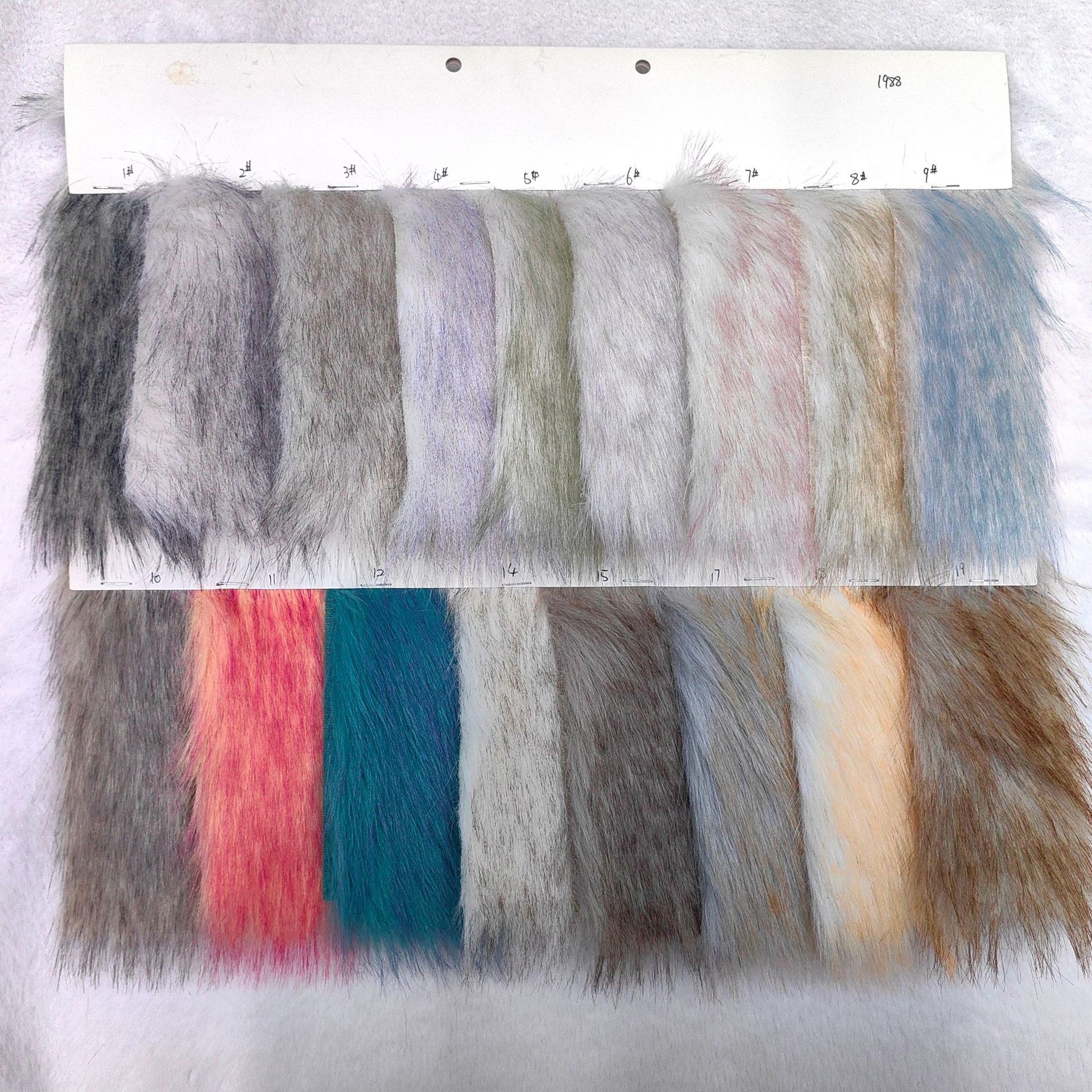 in stock Toca Dyed Tip Two-color Big Hair Color Coat Fur Shoe Material Vest Autumn and Winter Faux Fox Fur Raccoon Fur