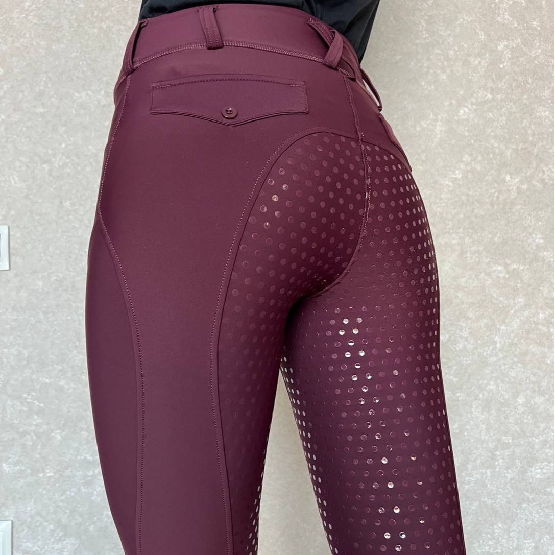 Picture of Full-seat silicone equestrian pants anti-Pilling outdoor riding tights women's tights equestrian clothing