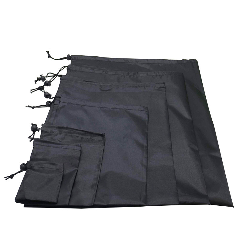 Picture of Simple Drawstring Bag Polyester Drawstring Pocket Lightweight Portable Storage Dust Bag Organizer Bag Outdoor Sports Handbag