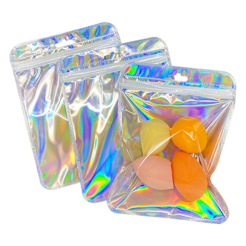 15*20 plastic bag thickened transparent bag car supplies packaging bag frosted makeup bag white pearlescent bag