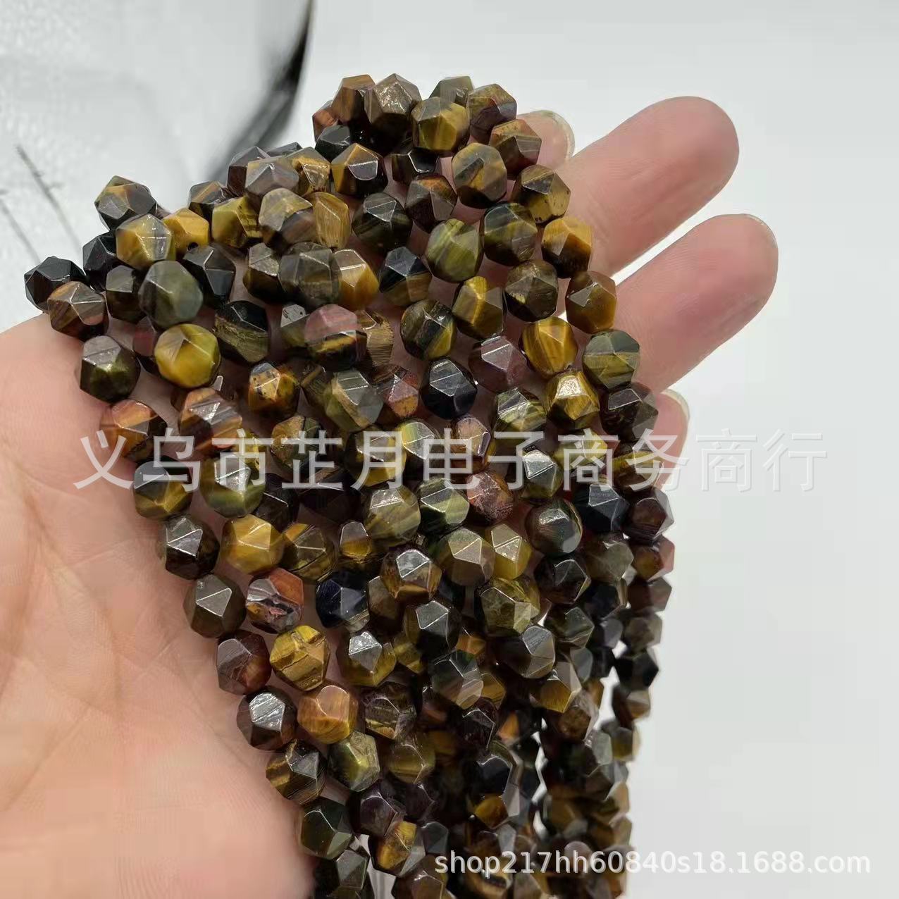 Picture of Factory direct new variety of natural stone diamond cut diy handmade loose beads bracelet jewelry accessories materials