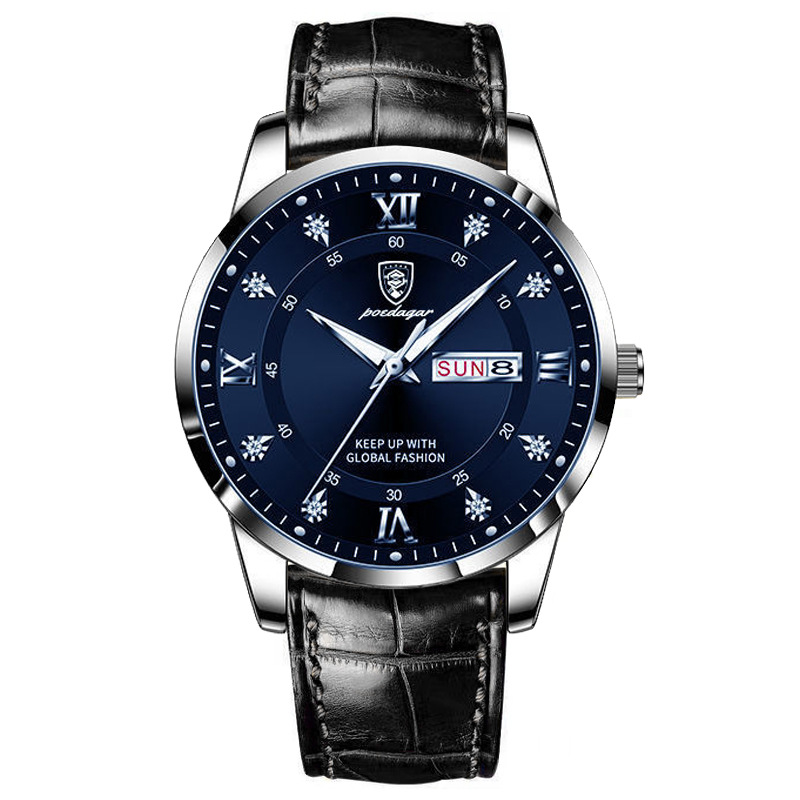 Picture of Baidagee New Waterproof Luminous Double Calendar Men's Watch Ultra-thin Quartz Watch Live AliExpress Explosions