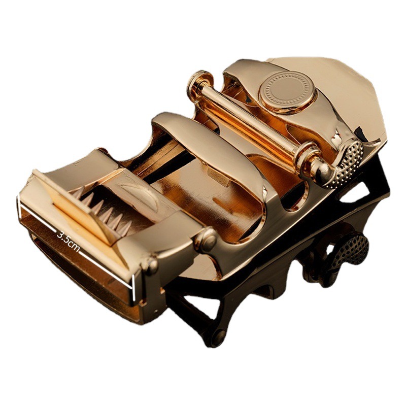 Leather head Wholesale men's automatic buckle cross-border explosion alloy belt buckle 35mm pants buckle belt buckle