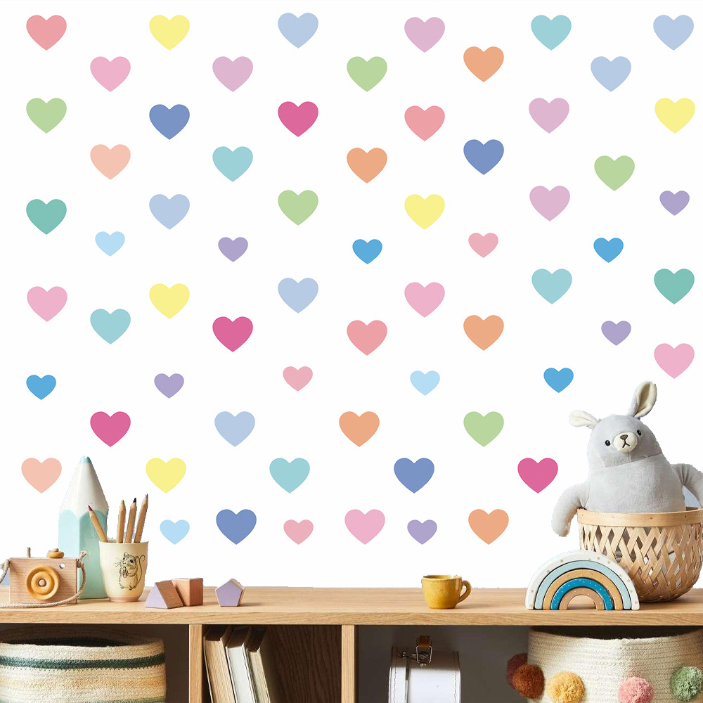 Picture of Cross-border Love Wall Stickers Bohemian Style Color Bedroom Kindergarten Decoration Children's Room Wall Stickers Wall Stickers