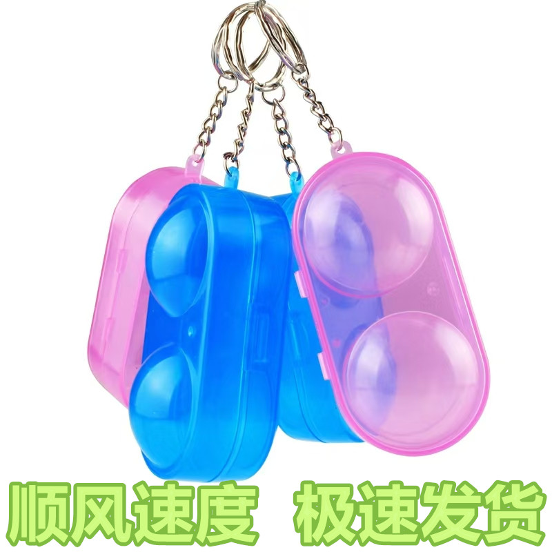 Table Tennis Storage Box, Hard Protective Plastic Ball, Can Hold Two Portable Ball Boxes, Anti-Pressure and Not Fragile