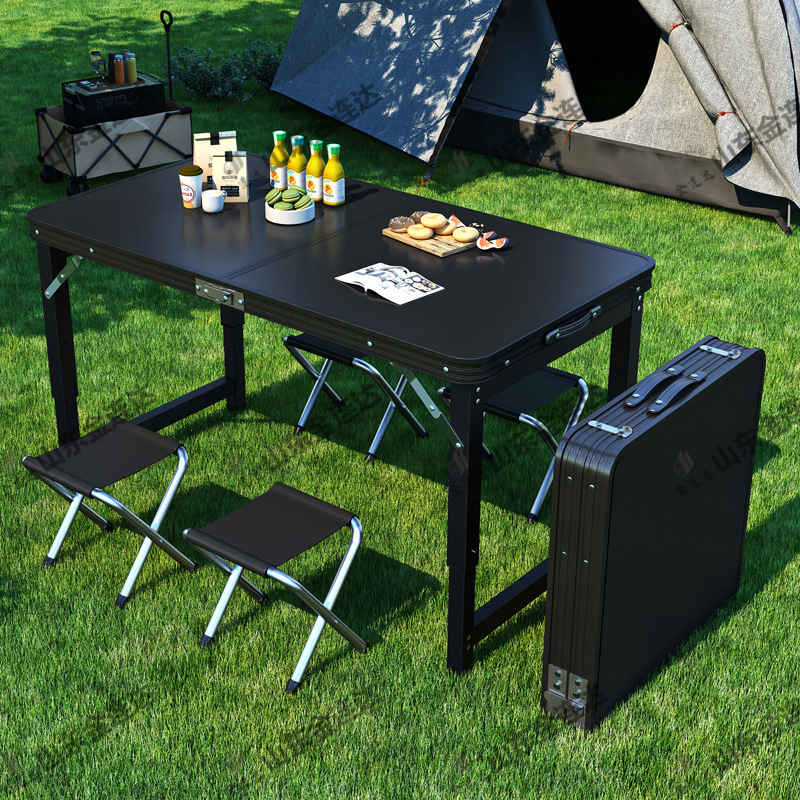 Folding Table Outdoor Stall Night Market Portable Table Simple Dining Table Multi-functional Learning Portable Aluminum Alloy Small Table