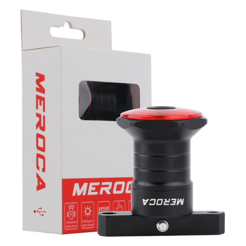 Cross-border smart light-sensing brake induction tail light road car Mountain Bike bicycle light usb charging tail light