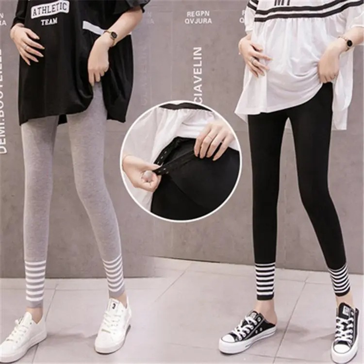 Picture of Maternity Pants Spring and Autumn Fashion Style Maternity Trendy Mom Spring and Summer Sports Long Pants Maternity Mommy Spring Outerwear Trendy Leggings