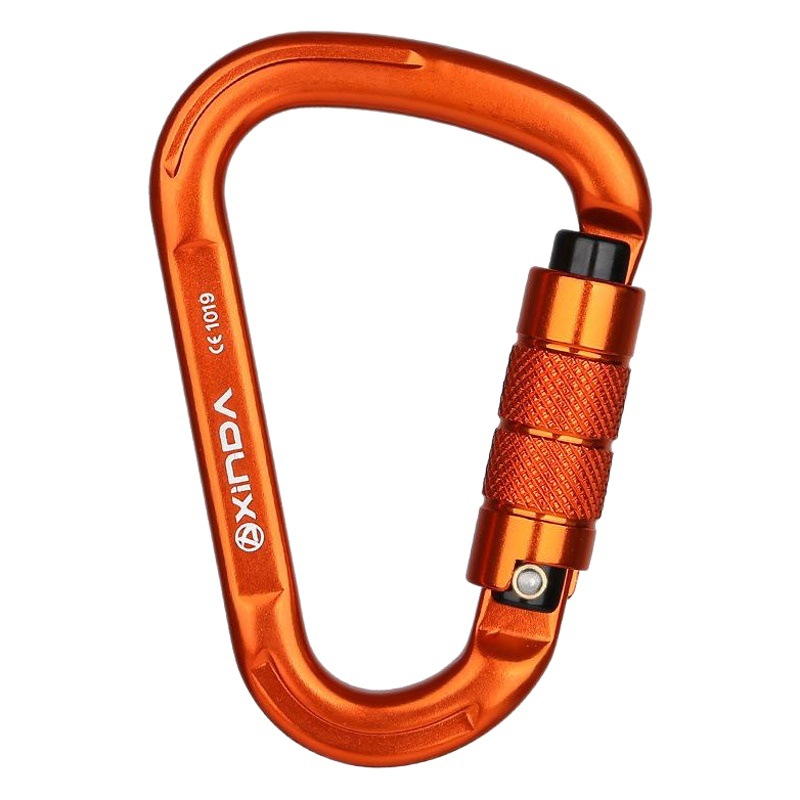 Xinda Xinda Mountaineering Buckle Outdoor Rock Climbing Equipment Quick Hanging Buckle Mountaineering Buckle Speed Descending Safety Buckle Pear Type Main Lock