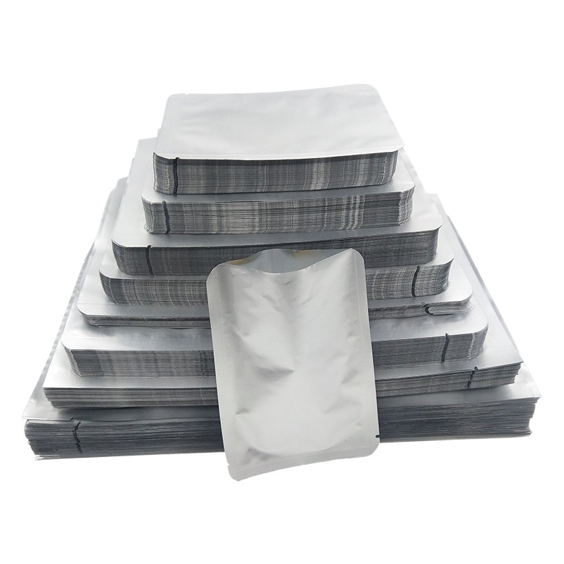 Customized Food-Grade Color-Printed Vacuum Bags Made of Pure Aluminum Foil with Three-Side Sealing and Thickened Design for Tea Bags and Cooked Food