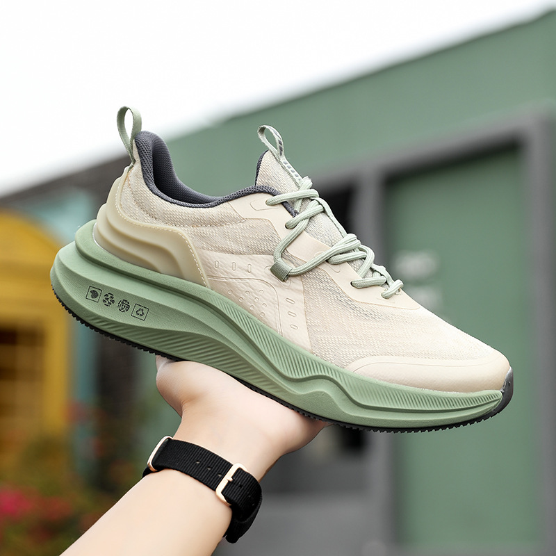 New Mesh Breathable, Anti-Odor and Anti-Slip Running Shoes, Wear-Resistant, Ultra-Light, Soft-Soled, Shock-Absorbing Men's Sports Shoes, Same Style for Couples