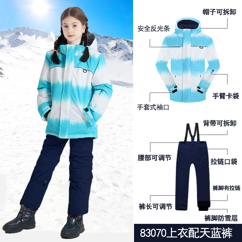 Picture of Cross-border e-commerce Phibee baby elephant girl's thickened jacket ski suit children's suit one-piece delivery