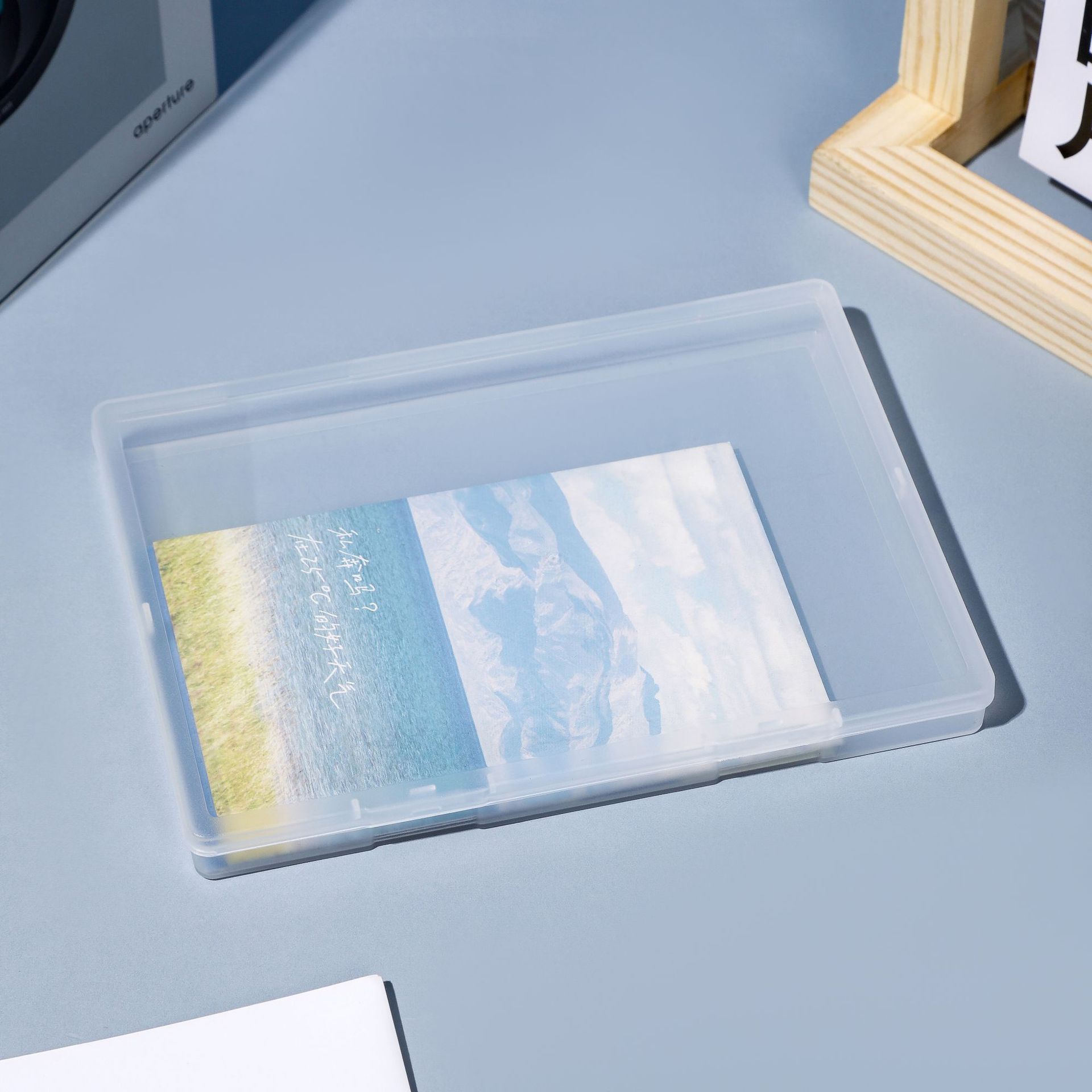 B6-17 Rectangular Invoice Puzzle Desktop Sorting Box Instruction Document Office Bill Classification Storage Box