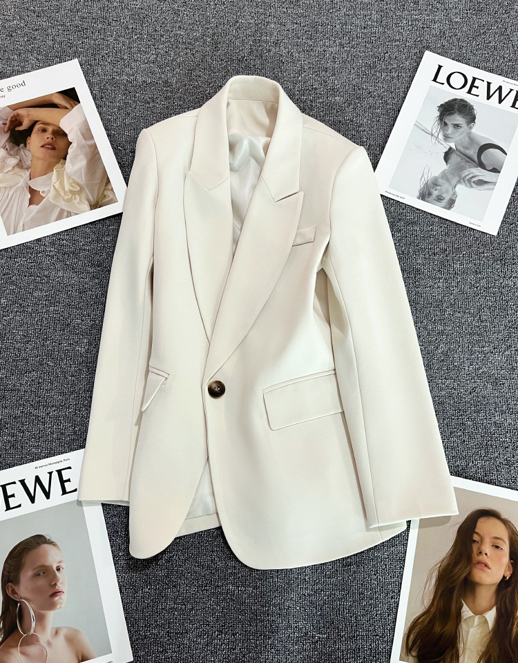 Picture of Long-Sleeved Suit Jacket for Women 2025 Autum New Korean Style Casual Texture Spring Goddess Style Street Suit