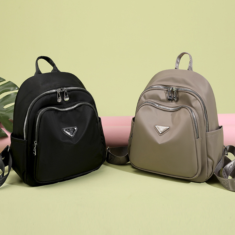 Picture of Backpack Women's 2024 New Simple All-match Nylon Cloth Travel Bag Casual Lightweight Large Capacity Backpack