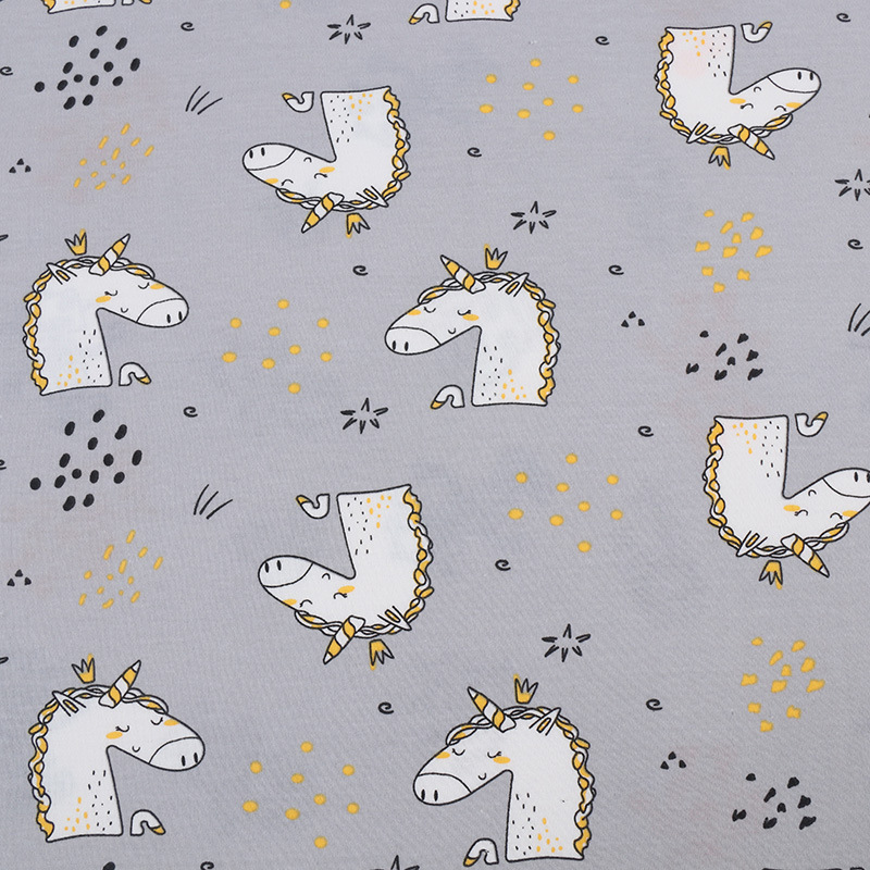 Picture of Baby Fabric 40S Cotton Printed Cotton Wool Knitted Double-sided Fabric Fabric Home Clothes Baby Clothes Fabric
