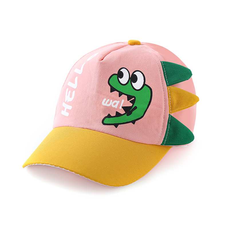 Picture of Children's hat new spring and summer baby sunscreen children's hat cute cartoon dinosaur cap