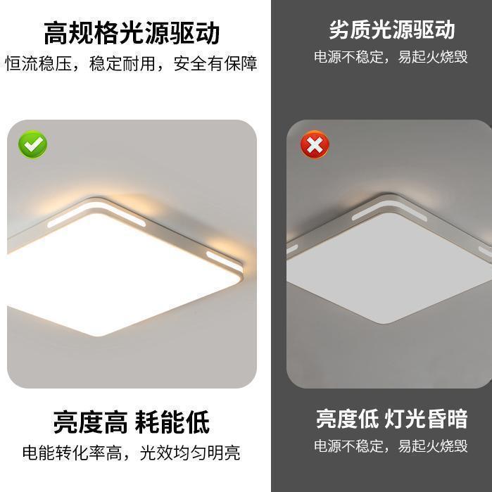 Picture of Square Bedroom Light Simple Modern Atmospheric Study Home Living Room LED Ceiling Lamp 2025 New