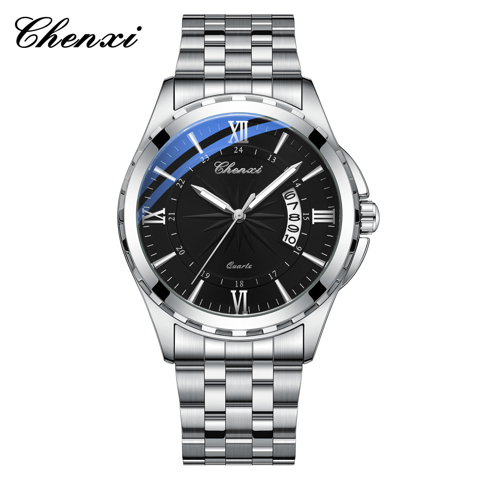 Picture of Dawn Watch Quartz Watch Men's Watch Calendar Watch Men's Waterproof Luminous Fashion Business Watch Source Factory Wholesale