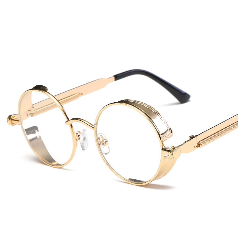 Picture of Steampunk Glasses New Fashion Round Sunglasses European and American Retro Glasses Trendyy Sunglasses for Men and Women