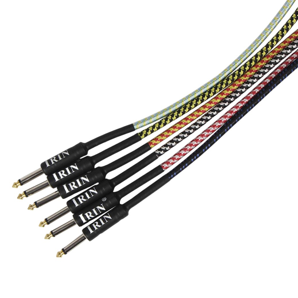 IRIN Guitar Cable 3 m 6 m 10 m Musical Instrument Cable Electric Box Bass Audio Cable Braided Noise Reduction Cable