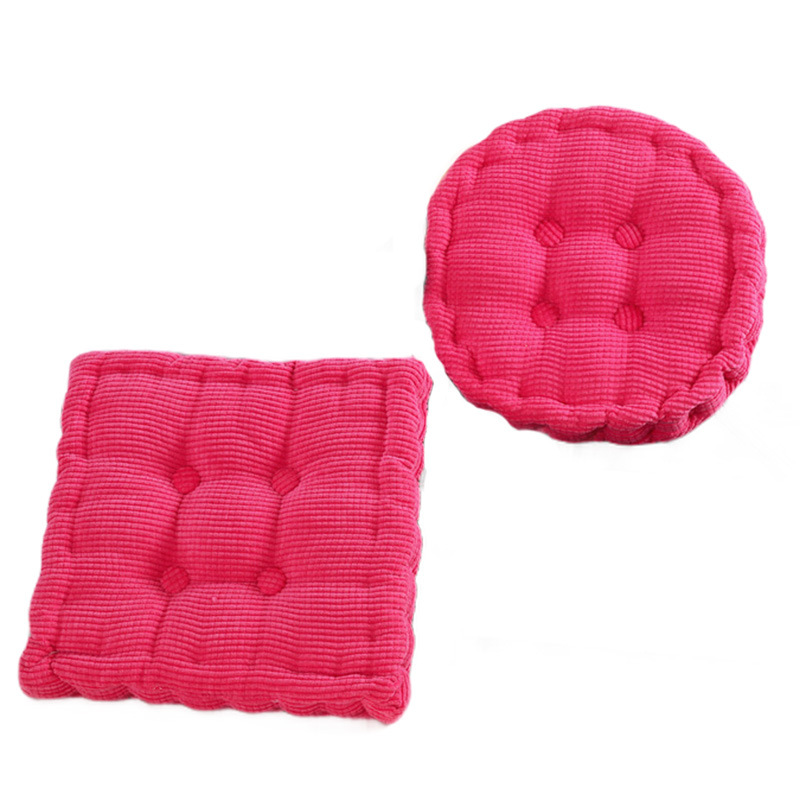 Picture of Manufacturer Wholesale Solid Color Corduroy Corn Kernel Cushions Japanese Square Round Chair Cushions Student Chair Cushions Futon