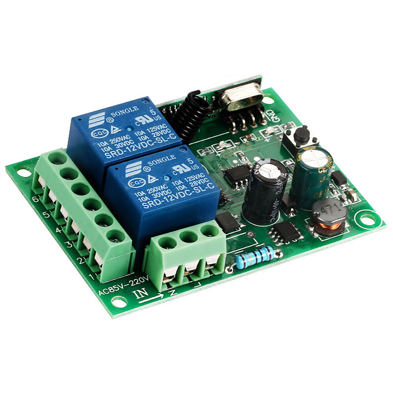 Picture of Ac 110V 220V Two-Way Wireless Remote Control Switch Receiver Intelligent Lighting Control Module Learning Type 433