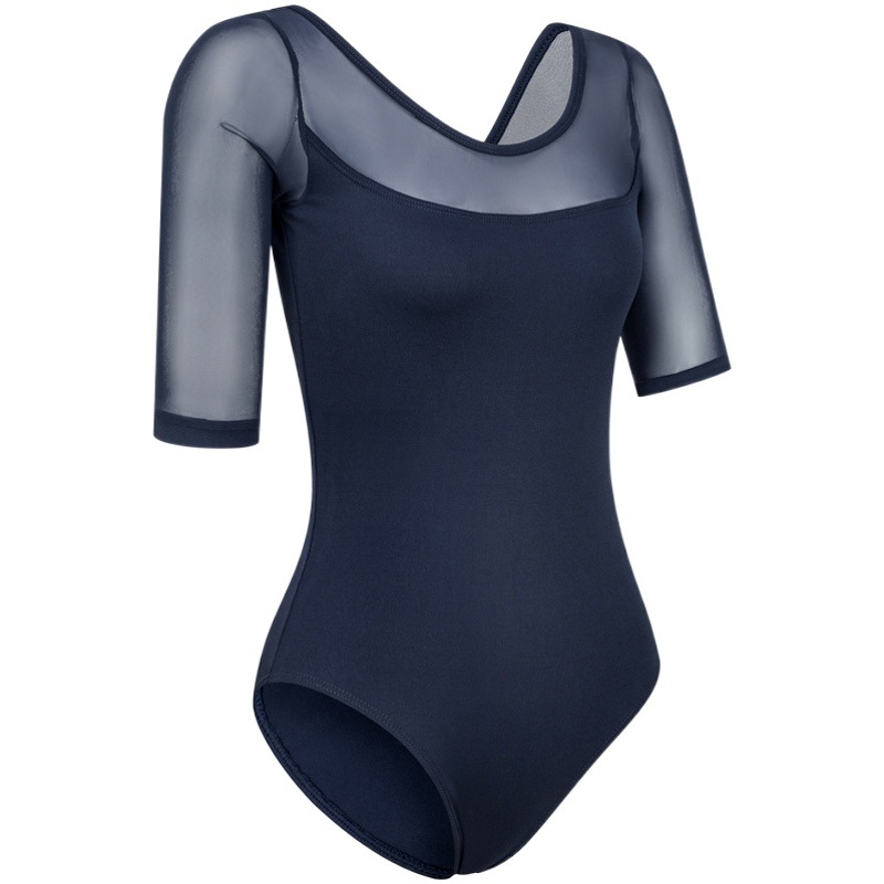 Ballet practice clothes women's dance even-fitting body clothes adults five-point sleeve teacher dance clothes gymnastics batch of a generation of hair