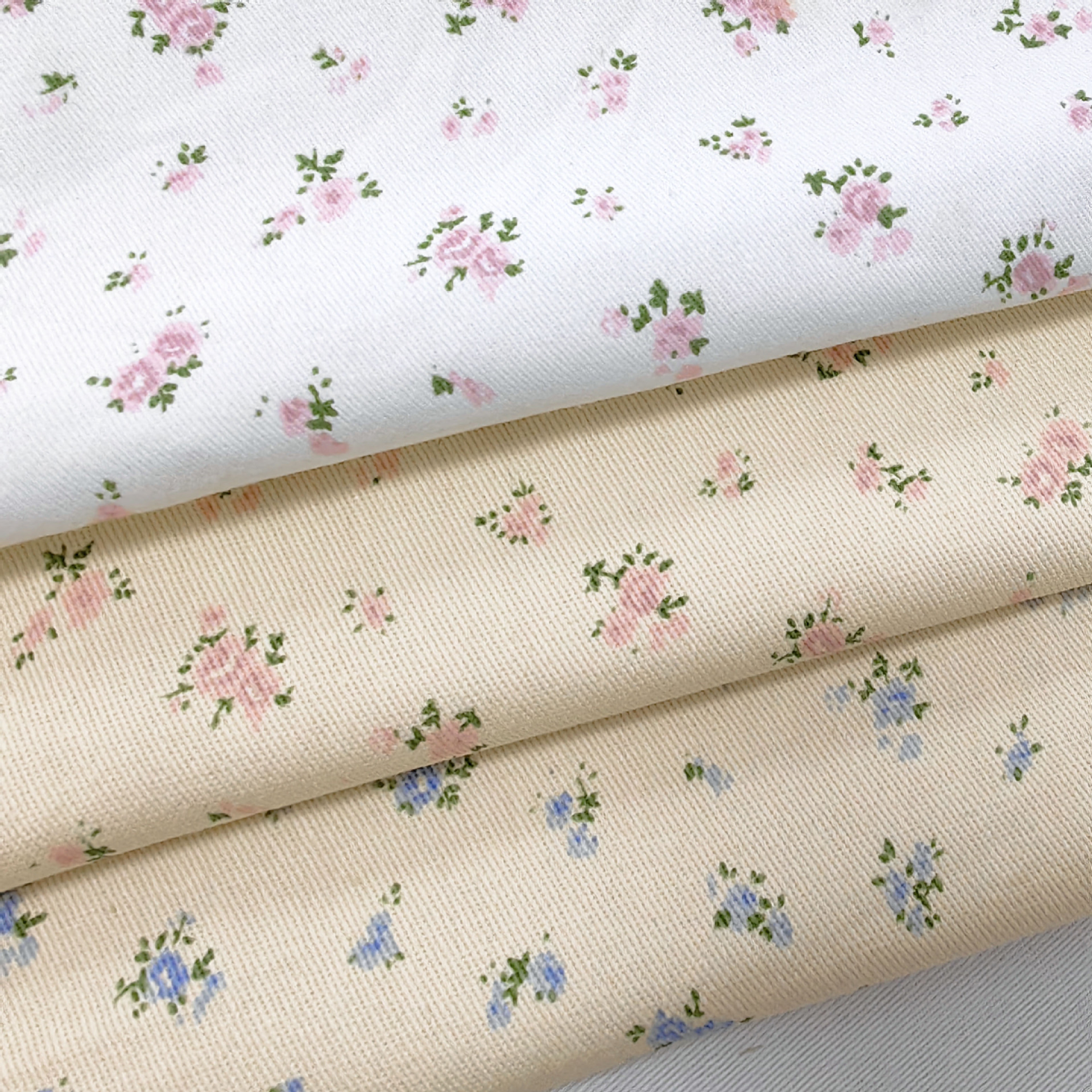 To ing washed twill 10856 cotton printed small floral fabric coat jacket tablecloth pants limited time discount
