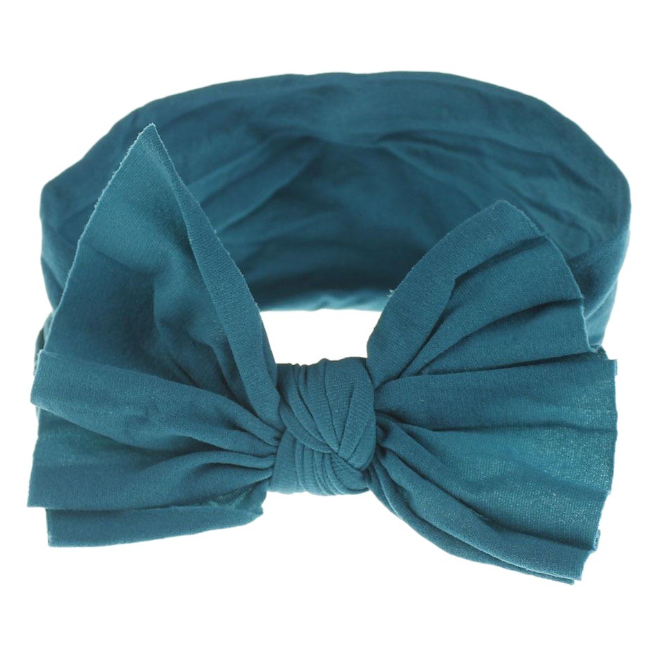 Baby Hair Band Headwear Summer Super Beautiful Princess Fan Super Soft Silk Stockings Nylon Single Layer Big Bow Hair Accessories 21 Color