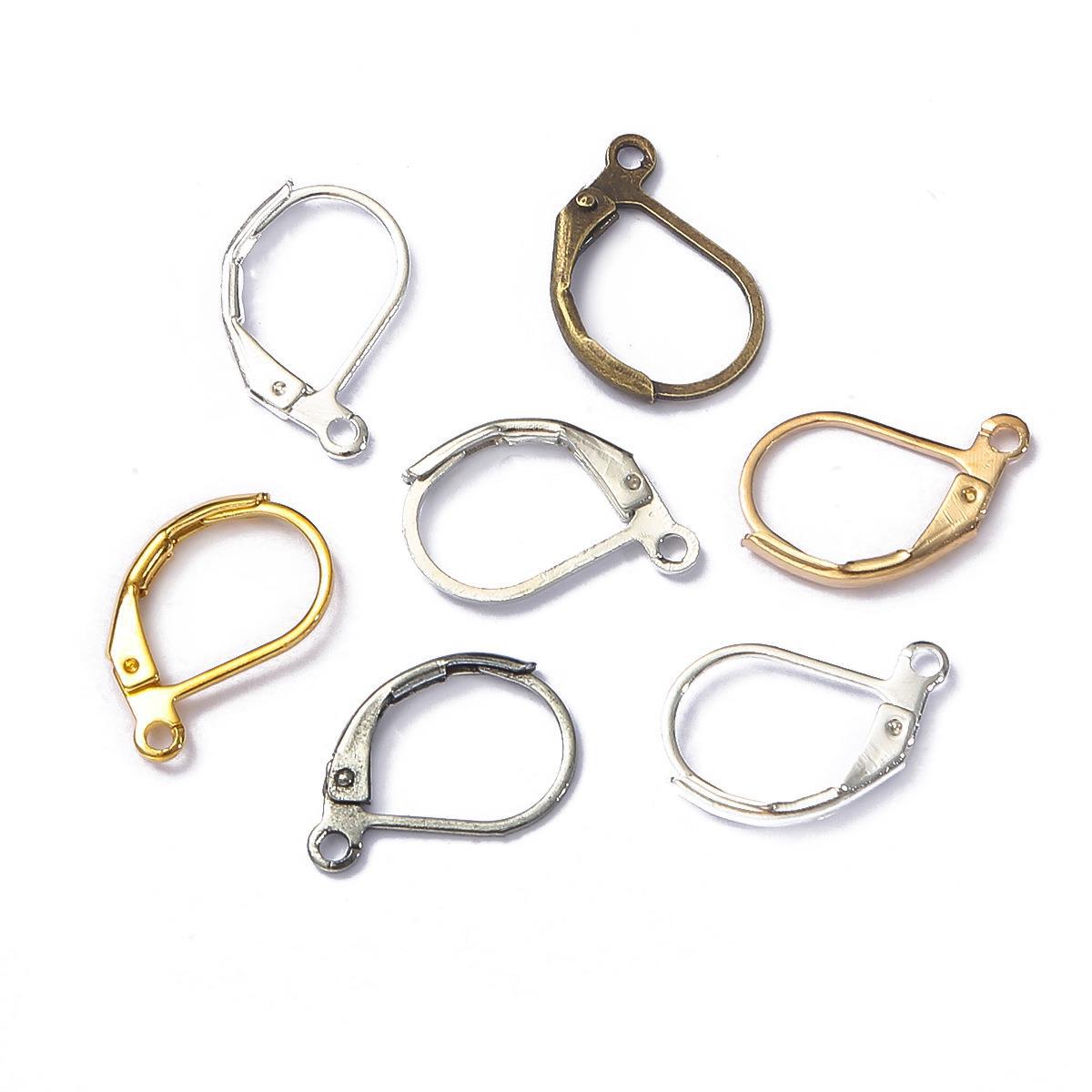 Picture of Copper French Ear Hook Ear Clip Handmade DIY Ear Jewelry Homemade Earrings Material Bag Accessories Cross-border Hot Sale