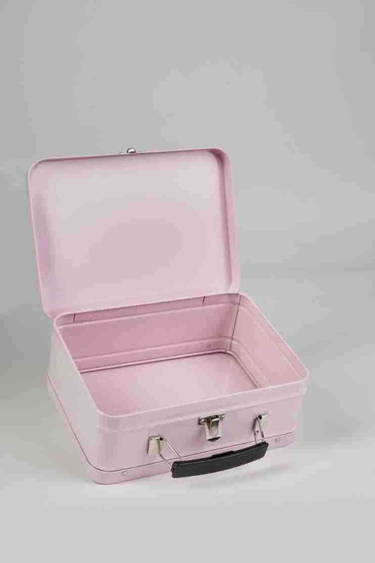 Picture of Tinplate Lunch Box Suitcase Metal Latch Jar New Year's Gift Hand-Held Gift Storage Cosmetics Gift Box