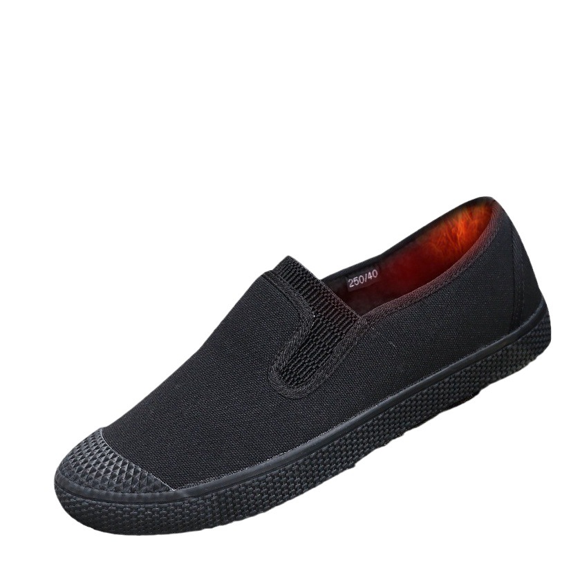 Lutai Winter Low-Top Labor Protection Cotton Shoes Fleece-Lined and Thickeneded Construction Site Rubber Shoes Warm Labor Shoes Outdoor Cotton Shoes Thick-Soled Shoes