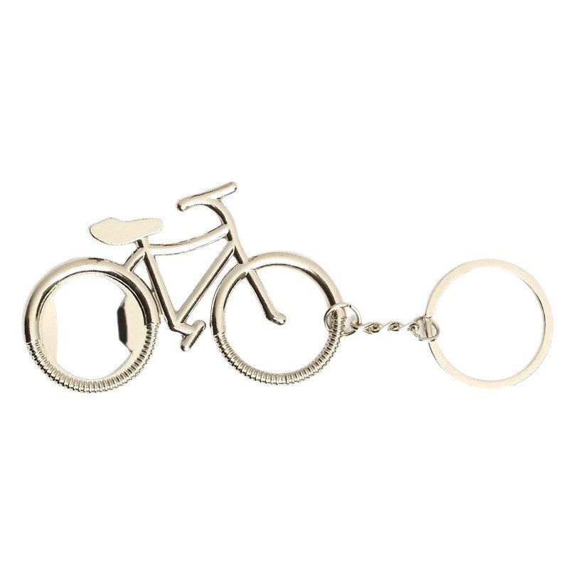Wholesale Cross-Border Creative Beer Starter Men's Car Pendant Advertising Gift Bottle Opener Bicycle Keychain