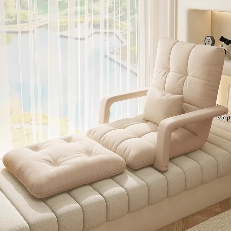Picture of Lazy Sofa Tatami Seat Folding Recliner Living Room Bedroom Single Small Sofa Bed Backrest Chair Bay Window Mat