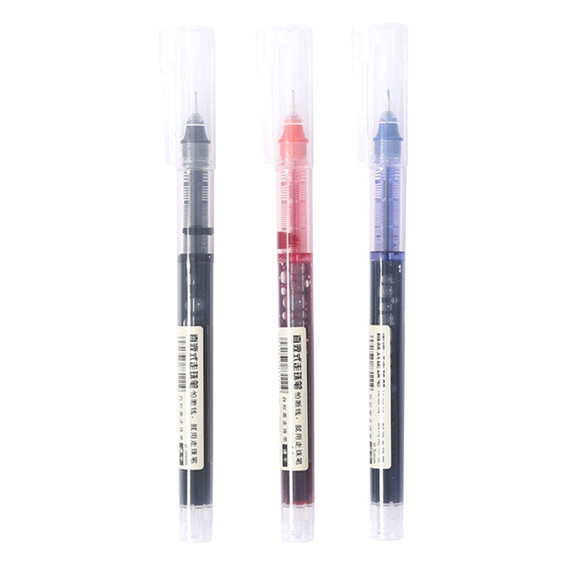 Direct liquid quick-drying ball pen gel pen student water pen office stationery special pen wholesale black and red pen