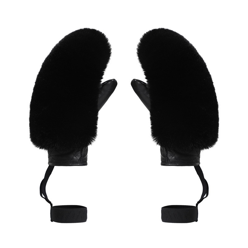 Picture of Winter new ski gloves women windproof cold warm fleece-lined cross-border trade plush ski gloves ladies