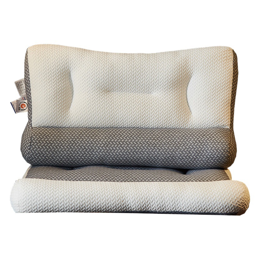 [Traction Pillow-Special Edition] Helps Sleep Comfortable Knitted Cloth Neck Pillow Feather Velvet Pillow Traction Hotel Pillow