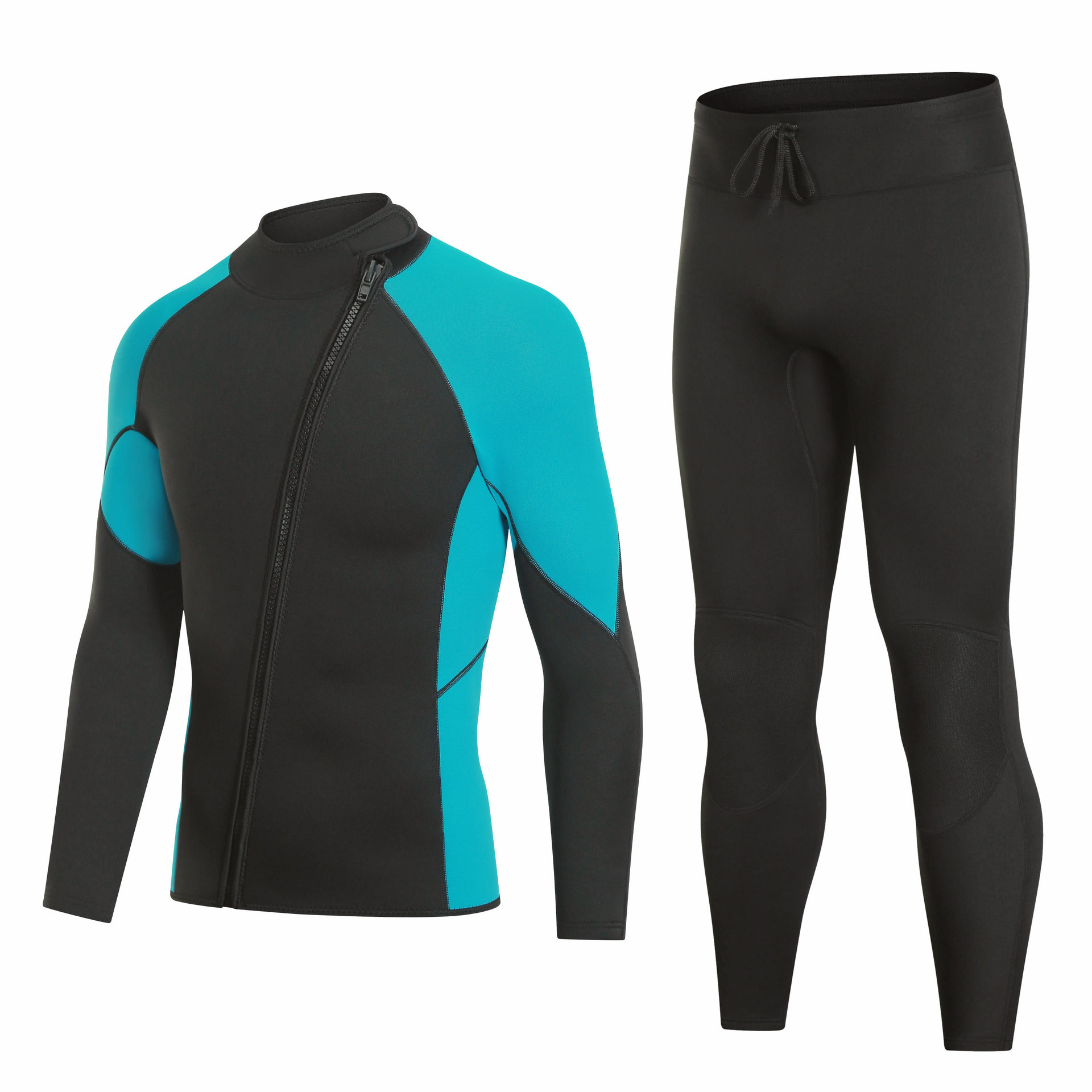 Split 3mm wetsuit, cold surfing, long sleeve sunscreen, snorkeling, surfing jellyfish, cold protection and warm swimsuit