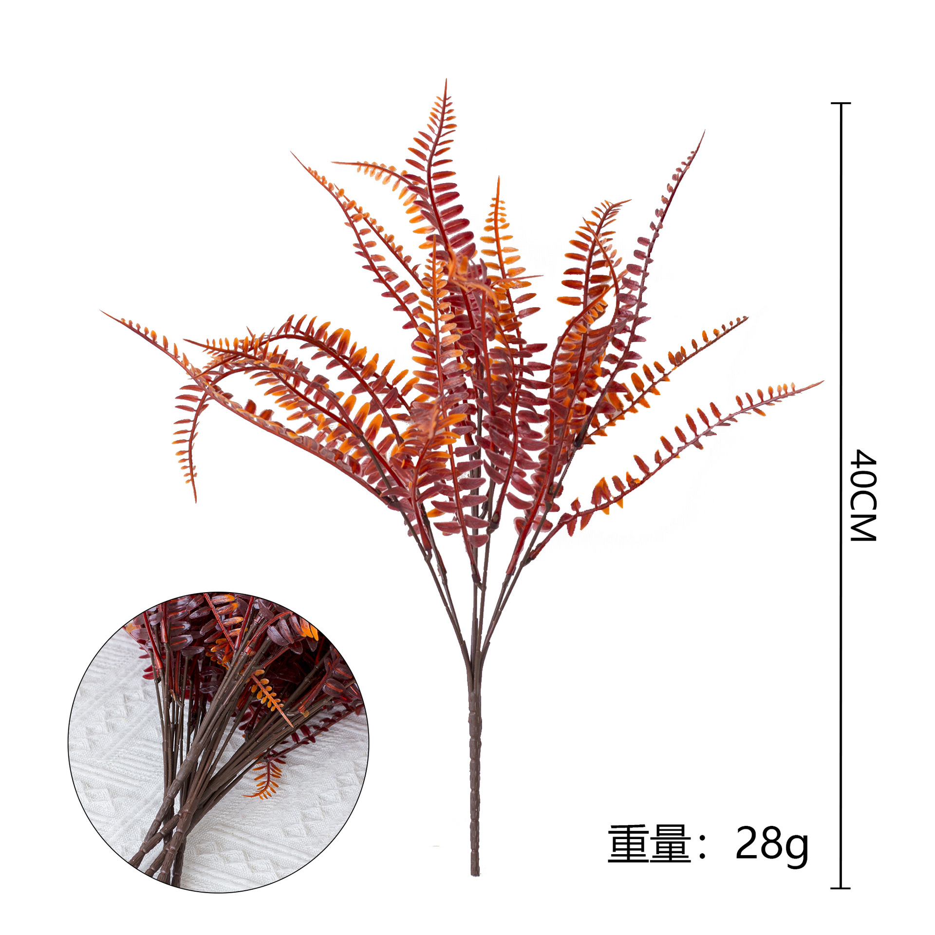 Picture of Artificial flowers seven-pronged Persian grass leaves Boston ferns ferns indoor and outdoor flowers