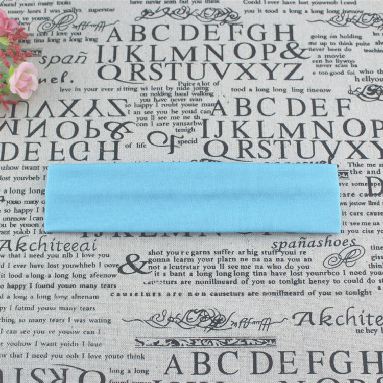 Picture of Factory Direct Supply Korean Style Hair Accessories Yoga Headband Sports Headband Elastic Monochrome Hairband Headband Printable Pattern