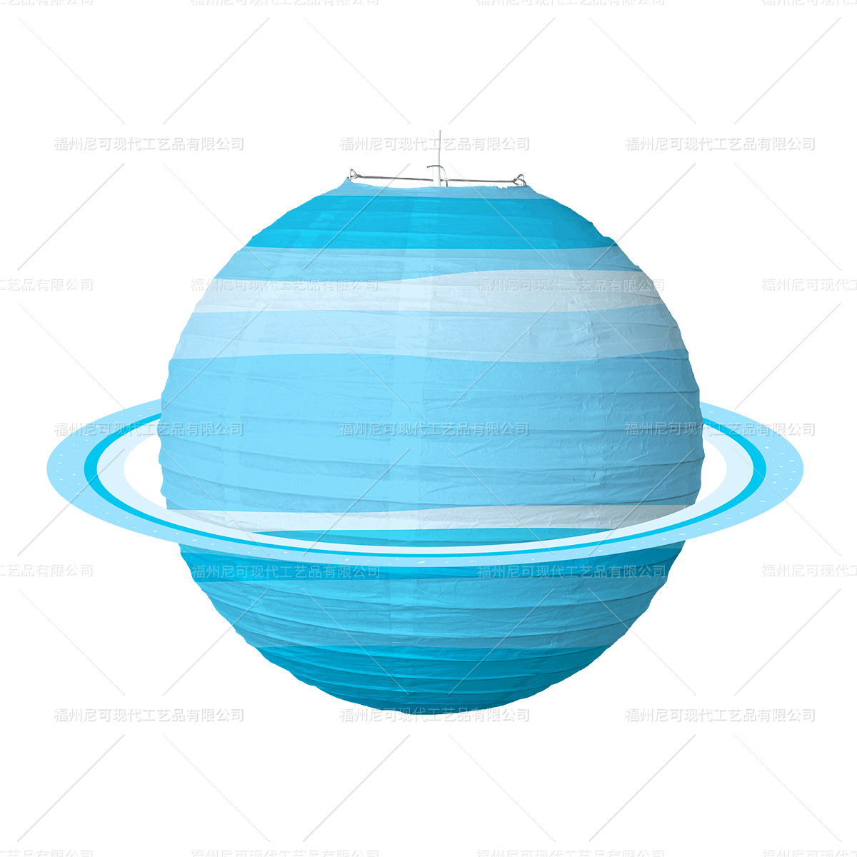 Picture of Starry Sky Paper Lantern Kindergarten Children's Birthday Party Theme Decoration Supplies Folding DIY Round Planet Lantern