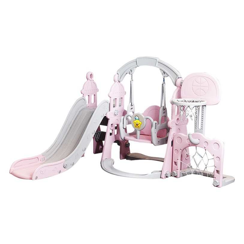 Kids Swimming Pool with Plastic Slide Swing Two-in-One Baby Children 2 to 10 Years Old Baby Indoor and Outdoor Household